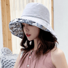 2023 Women's Hat Bucket hat Panamanian Women Four Seasons Fisherman Hat Big Brim Hat Double-Sided Fisherman Hat Sun Visor C