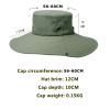 Men's Waterproof Fabric Mountaineering Hat Male Anti-UV Sun Hats Outdoor Fishing Cap Wide Brim Caps Bucket Hat Boonie Hat Gorros