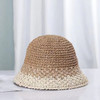 New 6 Colors Summer Crochet Straw Beach Hat Bucket Cap For Women Spring Fish Hat Outdoor Ladies Hat Dropshipping wholesales