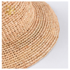 Handmade Ladies Crochet Natural Raffia Straw Bucket Hat For Spring Summer Beach Floppy fisherman Caps