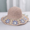 Bohemian Woven Straw Hat Women Large Brim Sunshade Fisherman Hats Travel Sunblock Foldable Sun Hat Beach Hat Korean Bucket Cap