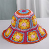 Bohemian Woven Straw Hat Women Large Brim Sunshade Fisherman Hats Travel Sunblock Foldable Sun Hat Beach Hat Korean Bucket Cap