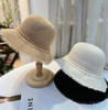 Simple solid color tassels hat beach women's hats for the sun Golf cap summer hat Women's hat straw hat Bucket hat sun hats caps