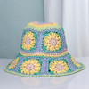 2022 Womens Straw Hats crochet hat Panamas UV Protection Sun Visor Beach Hats Women Visors Foldable Female Women Summer Sun hat