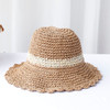 2024 New fashion Style Bucket Hats Foldable Sun Crochet Hat For Beach, Travel And Vacation handmade straw hat
