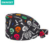 New Surgical Scrub Cap Cotton Adjustable Beauty Salon Lab Dentist Pet Shop Nursing Caps Medical Printed Surgery Hats Women men
