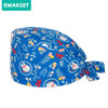 New Surgical Scrub Cap Cotton Adjustable Beauty Salon Lab Dentist Pet Shop Nursing Caps Medical Printed Surgery Hats Women men