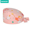 New Surgical Scrub Cap Cotton Adjustable Beauty Salon Lab Dentist Pet Shop Nursing Caps Medical Printed Surgery Hats Women men