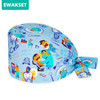 New Surgical Scrub Cap Cotton Adjustable Beauty Salon Lab Dentist Pet Shop Nursing Caps Medical Printed Surgery Hats Women men