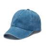 Solid Washed Denim Baseball Cap Vintage Unisex Cotton Sport Hat Outdoor Soft Top Breathable Versatile Sunshade Caps Women Men