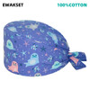 New Soft Cap Cotton Adjustable Cartoon Scrubs Hats lab Working Surgicals hat pharmacy Dentist Nursing accessories Scrub Caps