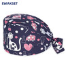 New Soft Cap Cotton Adjustable Cartoon Scrubs Hats lab Working Surgicals hat pharmacy Dentist Nursing accessories Scrub Caps