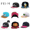 FEI M Fashion Cartoon Snapback Cap High Quality Munchies Mordida Beach Outdoor Baseball Cap Adult Casual Sports Sun Hat Gorra