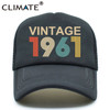 CLIMATE Vintage 1978 Cap 1978 Vintage Trucker Cap Men Retro 40th Birthday Gift Baseball Caps Black Cool Trucker Caps Hat