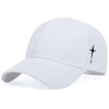 Unisex Simple Cross Water Drop Embroidery Baseball Caps Spring and Autumn Outdoor Adjustable Casual Hat Sunscreen Hat