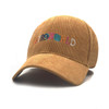 Spring Autumn Corduroy Baseball Caps Men Women Vintage ASTROWORLD Letter Embroidered Hat Unisex Adjustable Snapback Hip Hop Hats