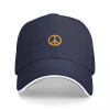 PEACE SIGN (ORANGE) Baseball Cap Big Size Hat Sun Cap New In The Hat Hats Man Women's