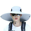 Men's Fisherman Hat With Large Brim Anti UV Comfortable Sun Hat For Mountaineering
