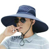 Men's Fisherman Hat With Large Brim Anti UV Comfortable Sun Hat For Mountaineering