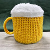 Unisex Beer Cup Hats Fun Gift 3D Warm Pullover Cap Ear Warmers Versatile Hairline Cap Valentine's