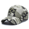 NEW Men Army Camouflage Baseball Cap Embroidered Brazil Flag Caps Outdoor Sports Tactical Hat Cool Casual Hunting Hats