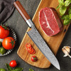 Turwho 8 Inch Japanese Chef Knife 7 Layer 440c Damascus Steel Kitchen