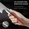 Turwho 8 Inch Japanese Chef Knife 7 Layer 440c Damascus Steel Kitchen