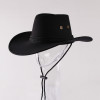 Vintage Western Cowboy Retro Jazz Hat Wide Brim Trendy Basin Hat Hat All-match Surprise Gifts for Boyfriend Girlfriend