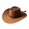 Vintage Western Cowboy Retro Jazz Hat Wide Brim Trendy Basin Hat Hat All-match Surprise Gifts for Boyfriend Girlfriend