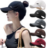 2023 New High Ponytail Baseball Cap for Women Girls Summer Sports Cap Fashion Casual Solid Color Cap Sun Hat with Ponytail Hole