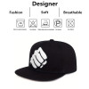 Unisex Leather Label Fist Embroidery Hip-Hop Hats Outdoor Adjustable Casual Baseball Caps Sunscreen Hat