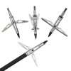 6/12/24 Pcs  Archery Hunting Broadheads 100grain 2 Blade Srrowhead Tip