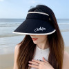 New Style Hat For Women In Summer-Outdoor Anti-UV Large Brim Sunshade Hat Fashion And Versatile Empty Top Hat Sunscreen Sun Hat