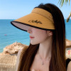 New Style Hat For Women In Summer-Outdoor Anti-UV Large Brim Sunshade Hat Fashion And Versatile Empty Top Hat Sunscreen Sun Hat