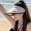 New Style Hat For Women In Summer-Outdoor Anti-UV Large Brim Sunshade Hat Fashion And Versatile Empty Top Hat Sunscreen Sun Hat