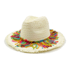 2024 Summer Straw Hat Beach Hat Women's Seaside Sun Hat Vacation Bow Ribbon Flat Top Big Brim Straw Hat praia 모자