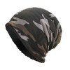 Men Women Winter Beanie Hat Warm Slouchy Hat Thickened Fleece Lined Camouflage Outdoor Cycling Skiing Hiking Skull Cap