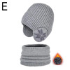 Kids Add Fur Lined Winter Knitted Hat With Earflap Fashion Beanie Hats For Boy Girls Outdoor Classic Keep Warm Caps Scarf S H7Q0