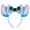 2024 Disneyland Dumbo Mickey Ears Headband Stitch Sequin Bow Hairband Girls Boys Festival Party Cosplay DIY Hair Accessories