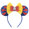 2024 Disneyland Dumbo Mickey Ears Headband Stitch Sequin Bow Hairband Girls Boys Festival Party Cosplay DIY Hair Accessories