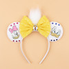 2024 Disneyland Dumbo Mickey Ears Headband Stitch Sequin Bow Hairband Girls Boys Festival Party Cosplay DIY Hair Accessories