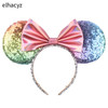 Big Size Classic DOT Bow Minnie Mouse Ears Headband Women Party Girl Hairband Hot Festival Disney Park Trip DIY Hair Accessories