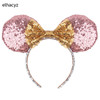 Big Size Classic DOT Bow Minnie Mouse Ears Headband Women Party Girl Hairband Hot Festival Disney Park Trip DIY Hair Accessories