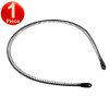 6pcs Fashion Wave Mens Women Unisex Black Wavy Hair Head Hoop Band Sports Headband Hairband Headwear Hair Accessories Gifts