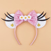 2024 Hot Sales Disney Mickey Ears Headband For Girls Women 5''Polka Dot Bow Hairband Festival Party Travel DIY Hair Accessories