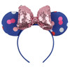 2024 Hot Sales Disney Mickey Ears Headband For Girls Women 5''Polka Dot Bow Hairband Festival Party Travel DIY Hair Accessories