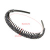 Non-slip Rhinestone Hair Hoops Bands Women Toothed Elastic Headbands For Women Shiny Luxury Hair Hoops Bezel Accessories