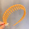 Elegant Solid Color Wave Hairbands For Women Trendy Toothed Non-slip Hair Combs Hair Accessories Girl Face Wash Sports Headbands
