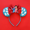 Disney Mickey Mouse Ears Headbands Women Child Party Hair Accessories Lilo Stitch Headband for Girls Kids Sequins Bow Hairbands