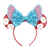 Disney Mickey Mouse Ears Headbands Women Child Party Hair Accessories Lilo Stitch Headband for Girls Kids Sequins Bow Hairbands